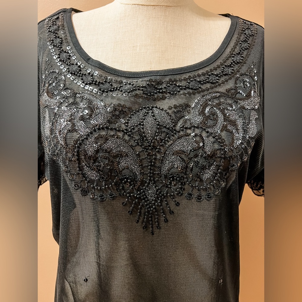 Sheer Detailed Top - Express